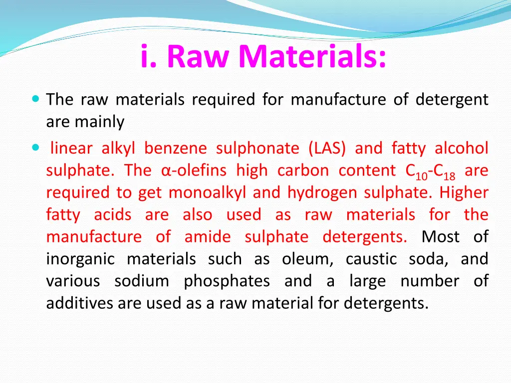 i raw materials 1