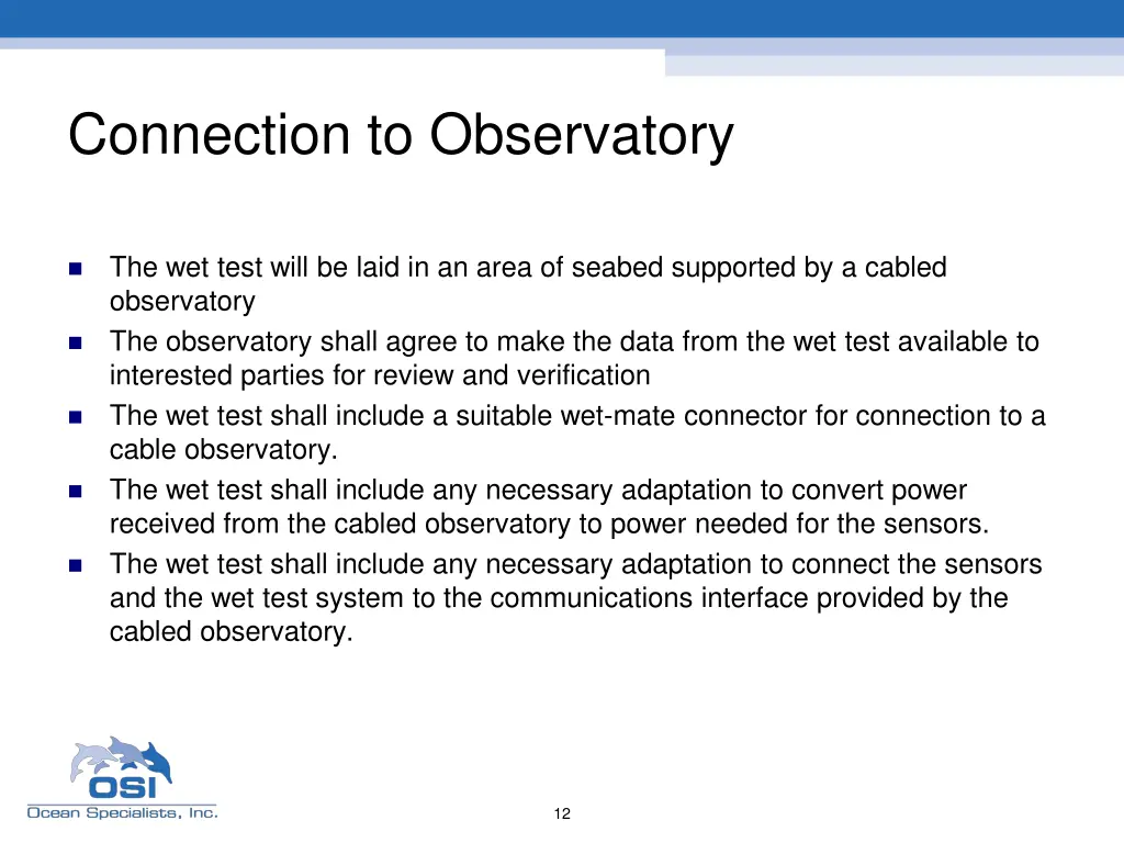 connection to observatory