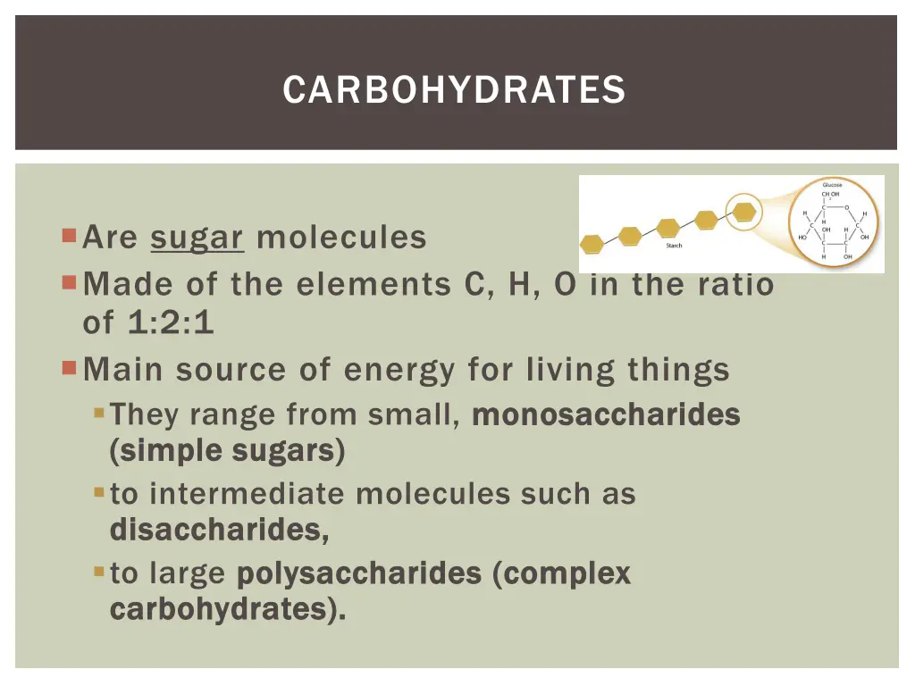 carbohydrates