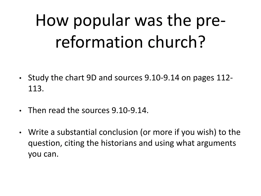 how popular was the pre reformation church