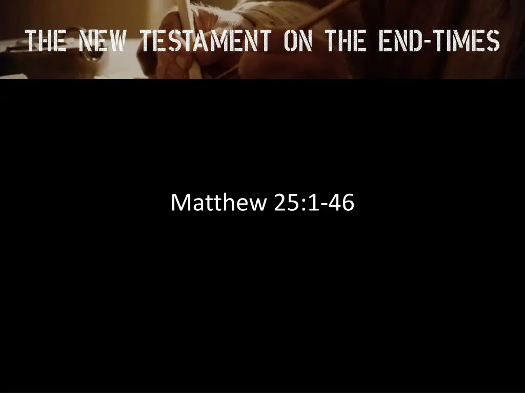 matthew 25 1 46