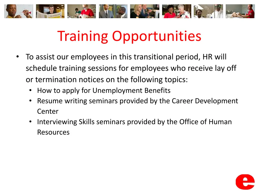 training opportunities