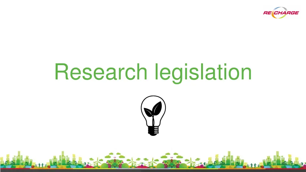 research legislation