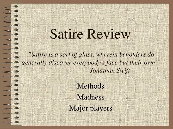 satire review