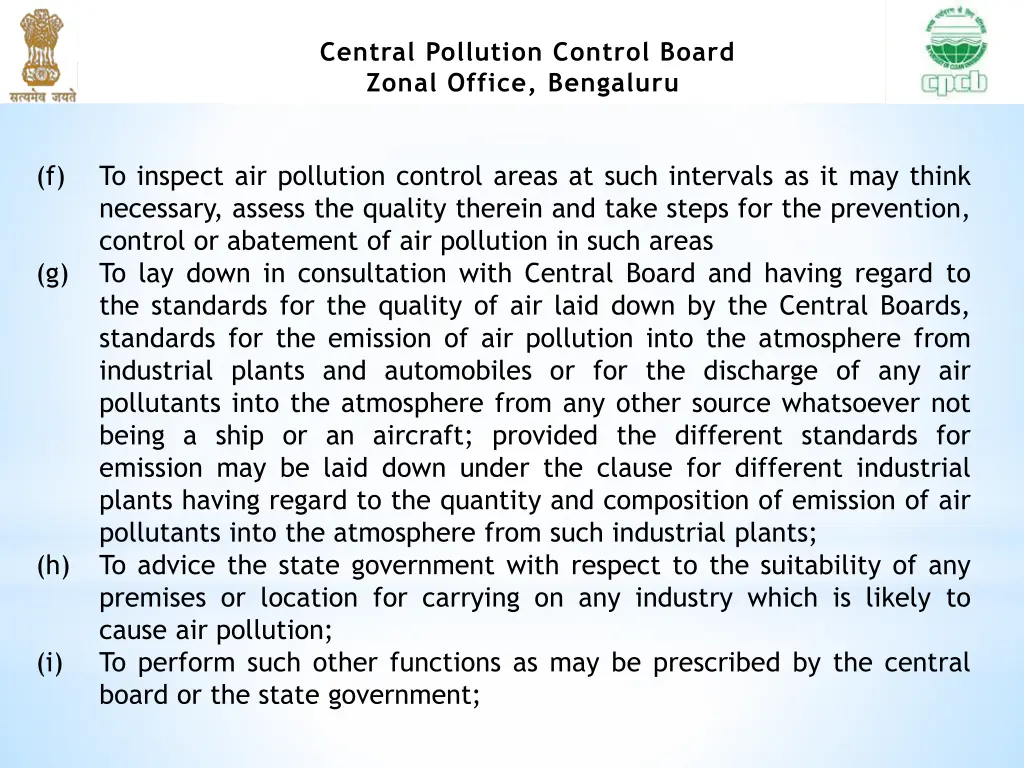 central pollution control board zonal office 16