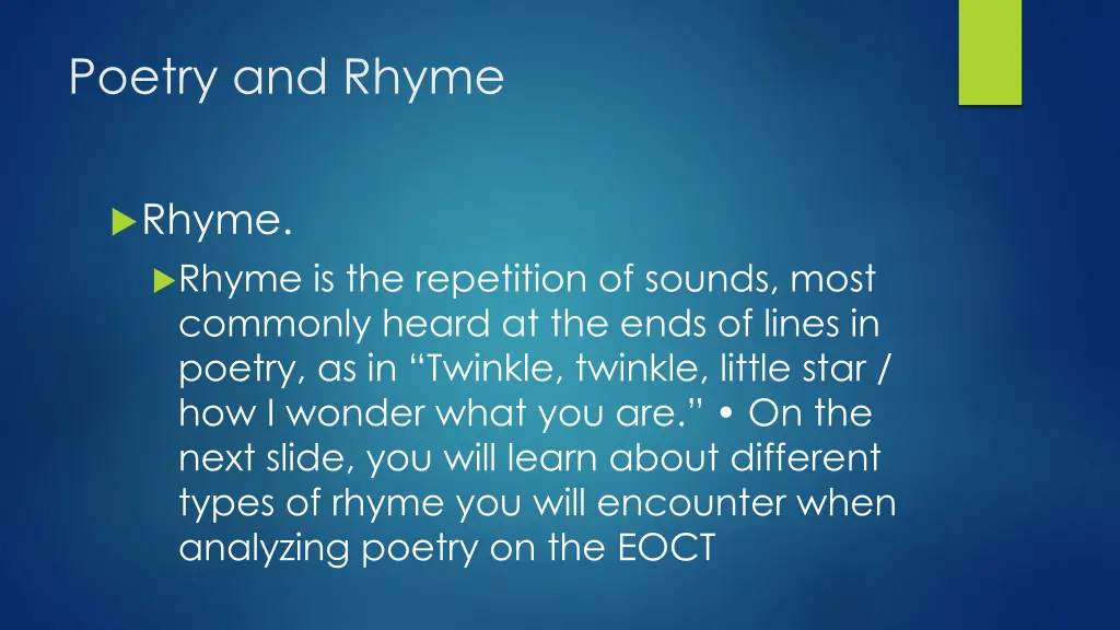 poetry and rhyme