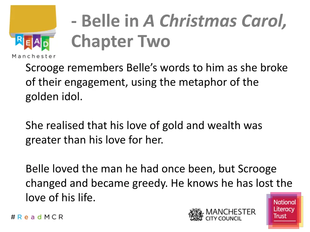 belle in a christmas carol chapter two