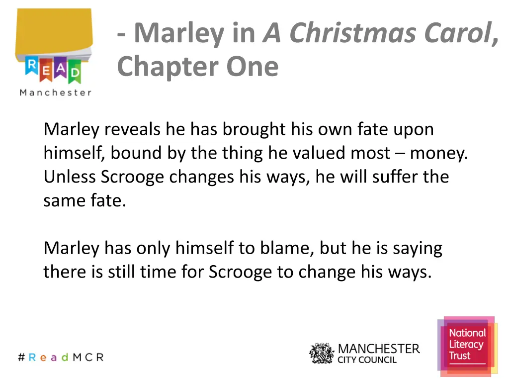 marley in a christmas carol chapter one