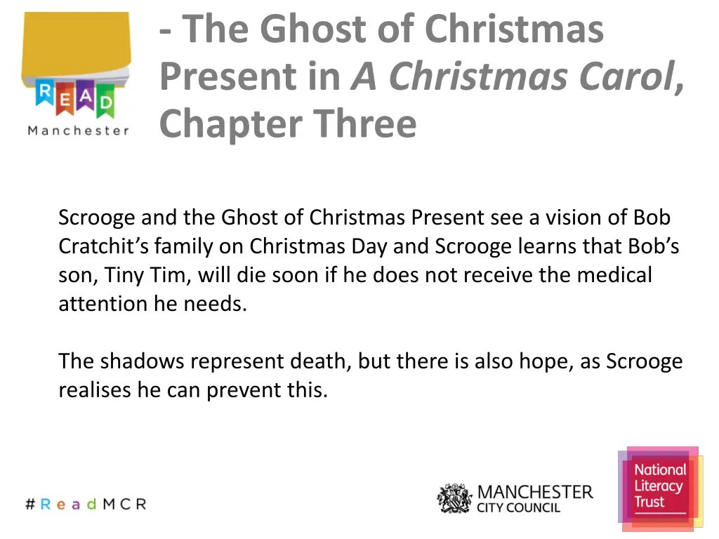 the ghost of christmas present in a christmas