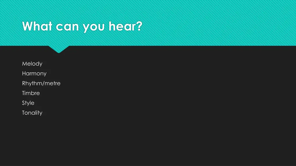 what can you hear