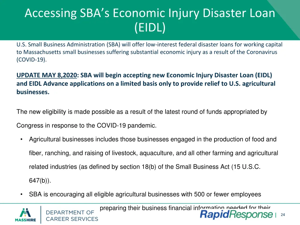 accessing sba s economic injury disaster loan eidl