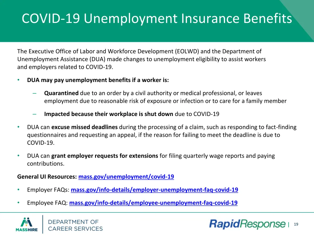 covid 19 unemployment insurance benefits