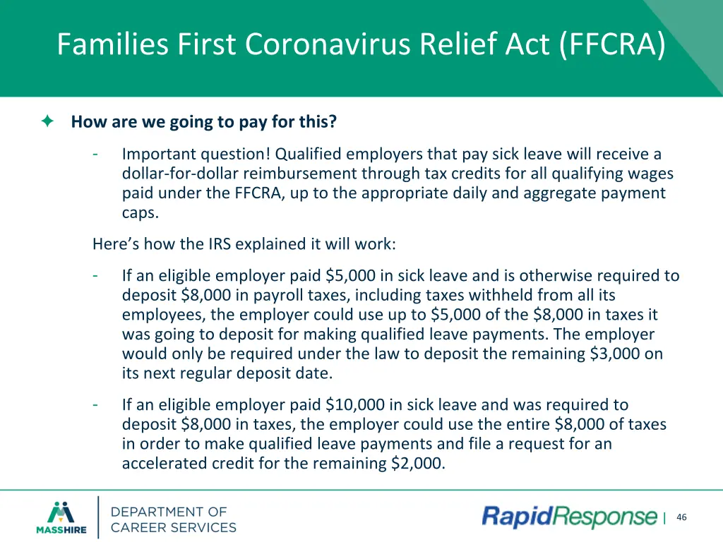 families first coronavirus relief act ffcra 2