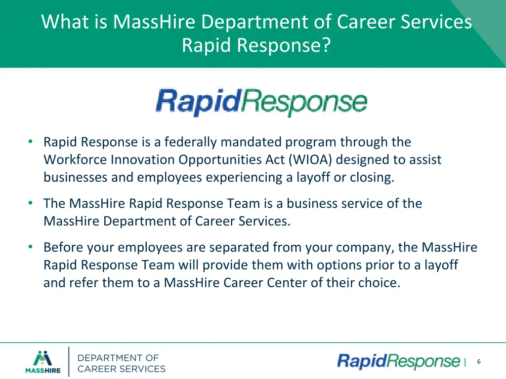 what is masshire department of career services