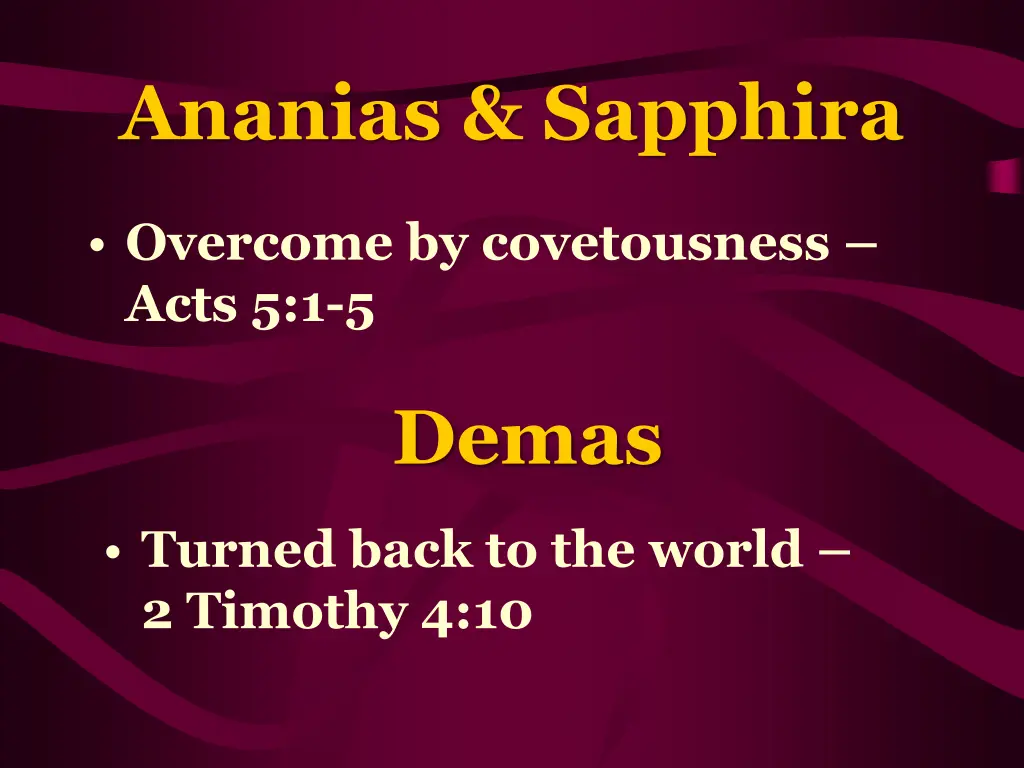 ananias sapphira