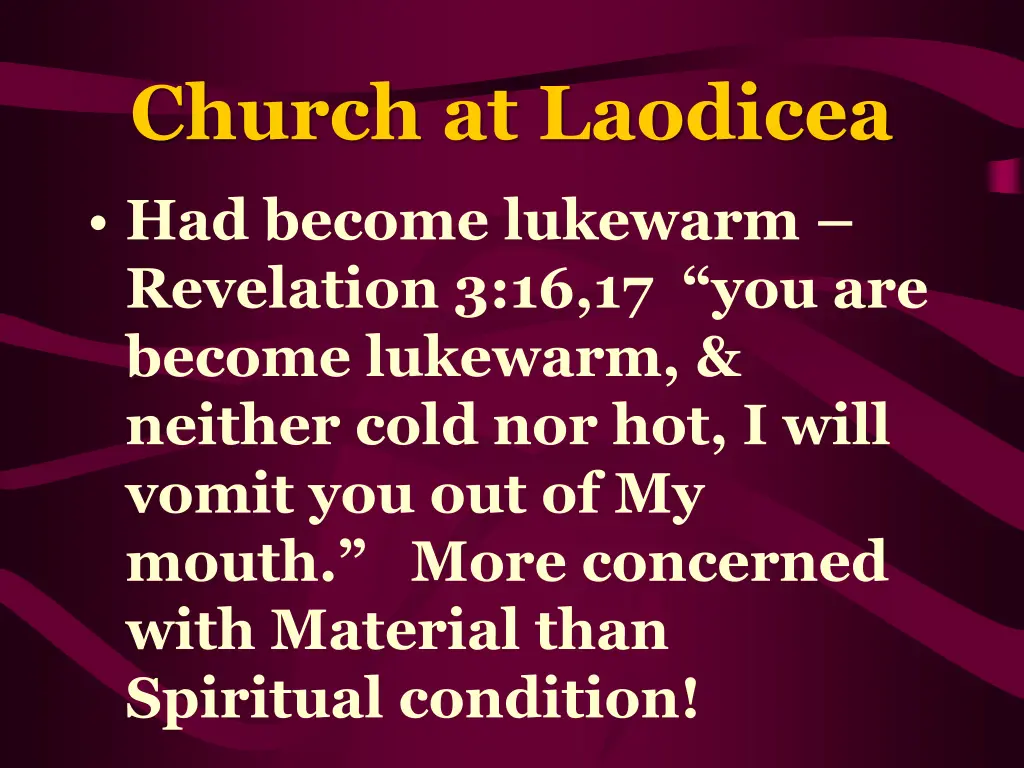 church at laodicea