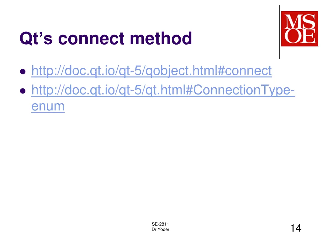 qt s connect method