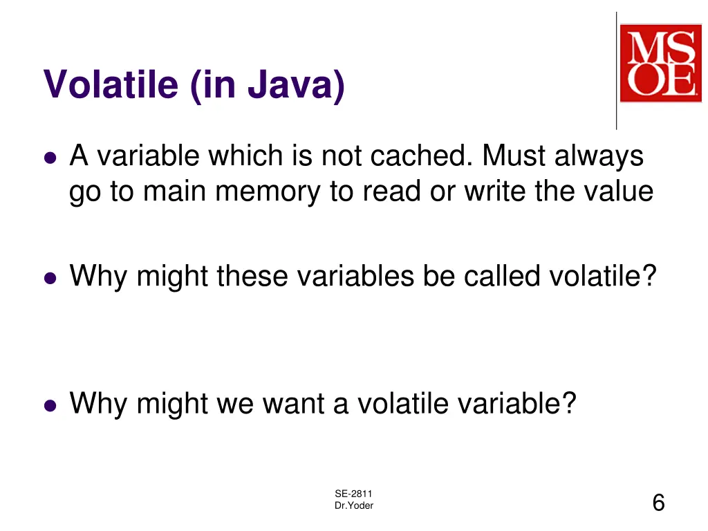 volatile in java