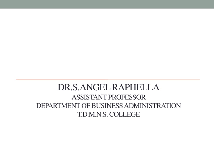 dr s angel raphella assistant professor