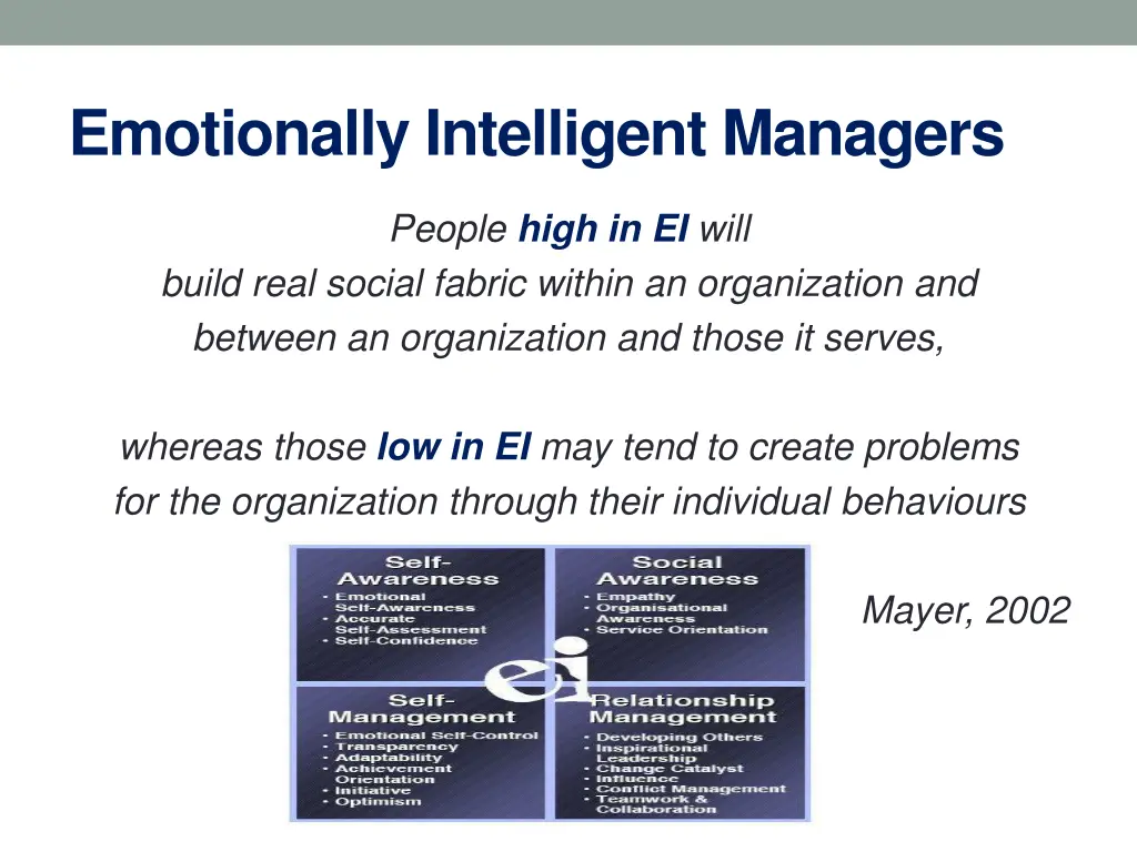 emotionally intelligent managers