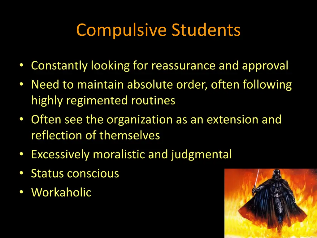 compulsive students