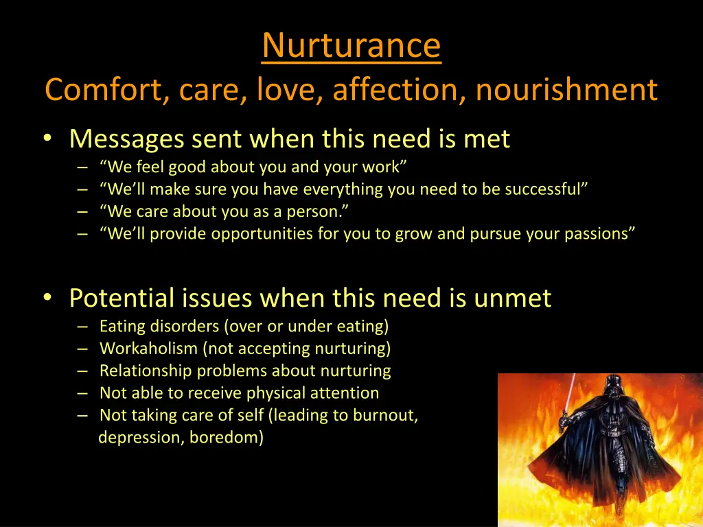 nurturance