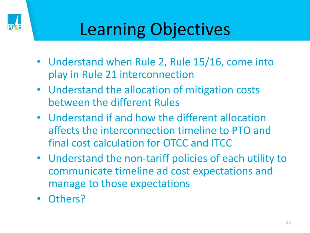 learning objectives 1