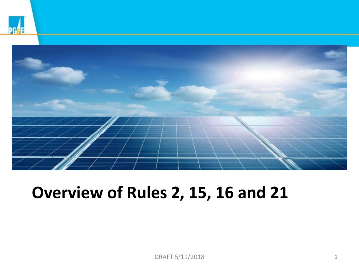 overview of rules 2 15 16 and 21