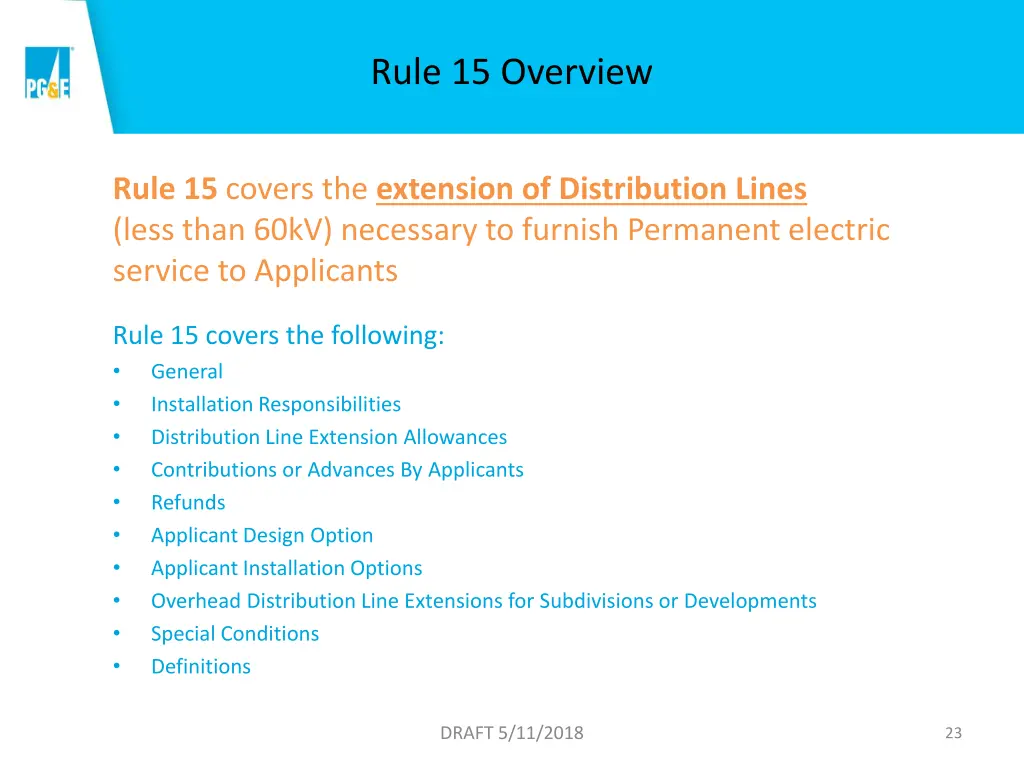 rule 15 overview