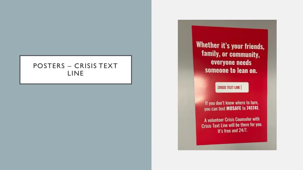 posters crisis text line