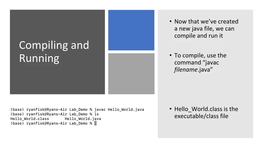 now that we ve created a new java file