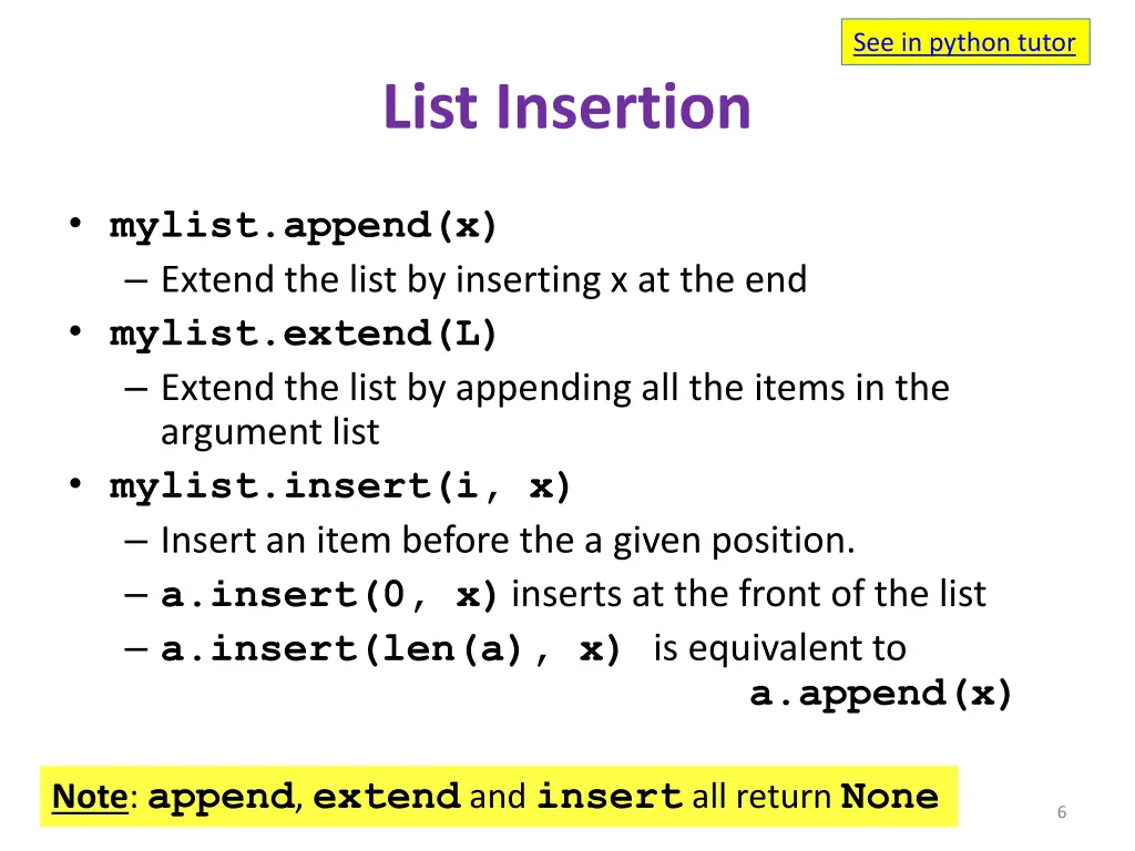 see in python tutor 1