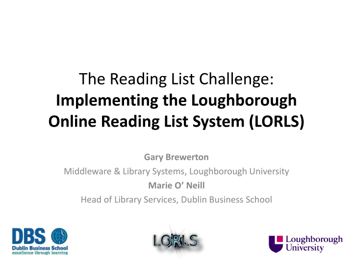 the reading list challenge implementing