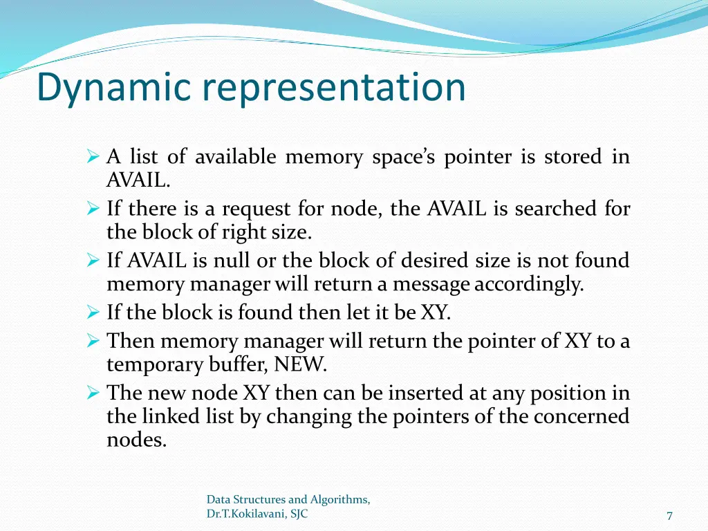 dynamic representation 1