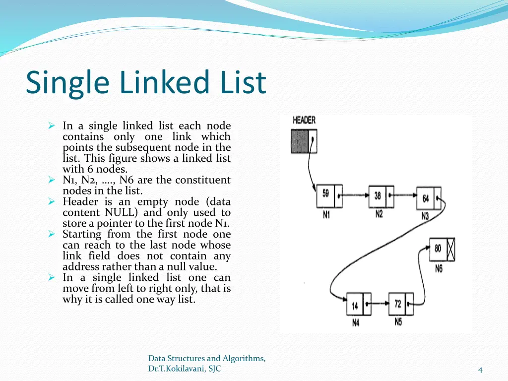 single linked list