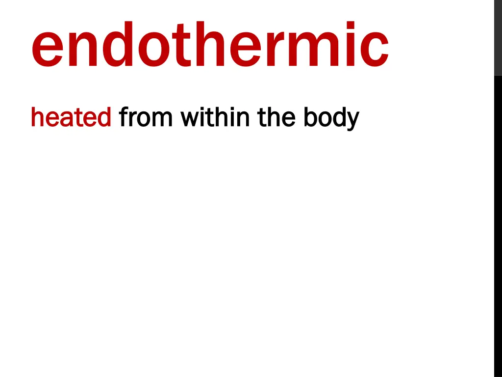 endothermic