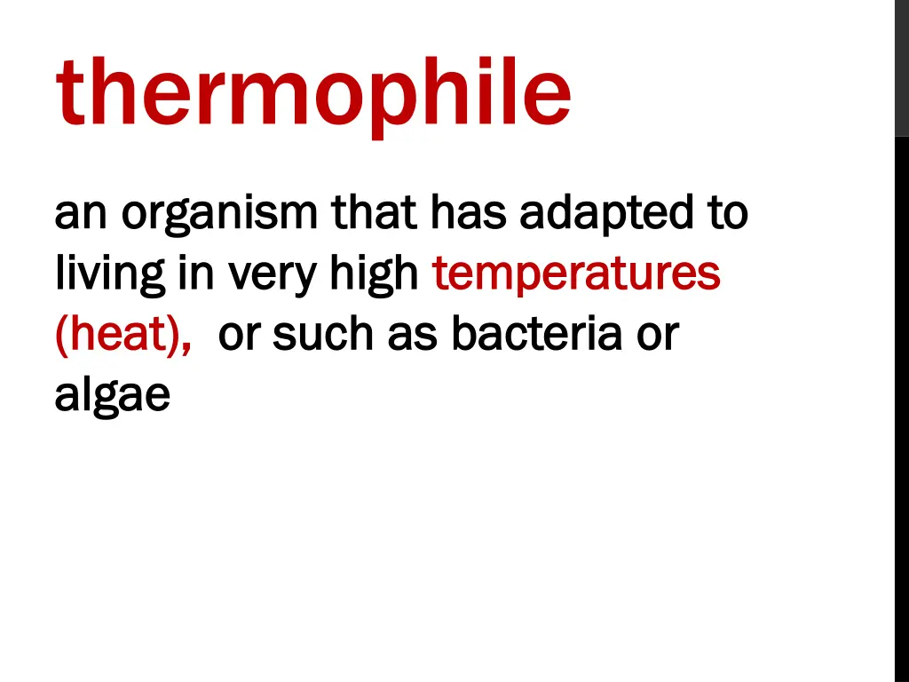 thermophile