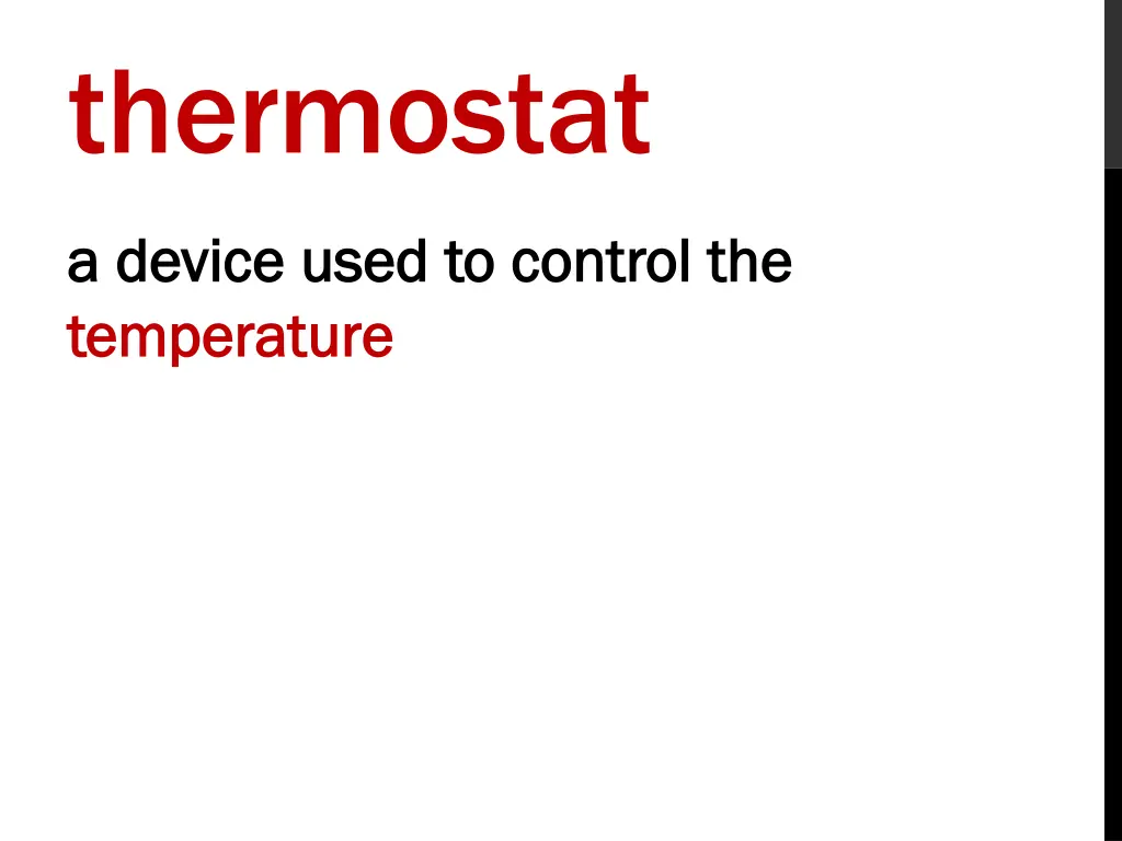 thermostat