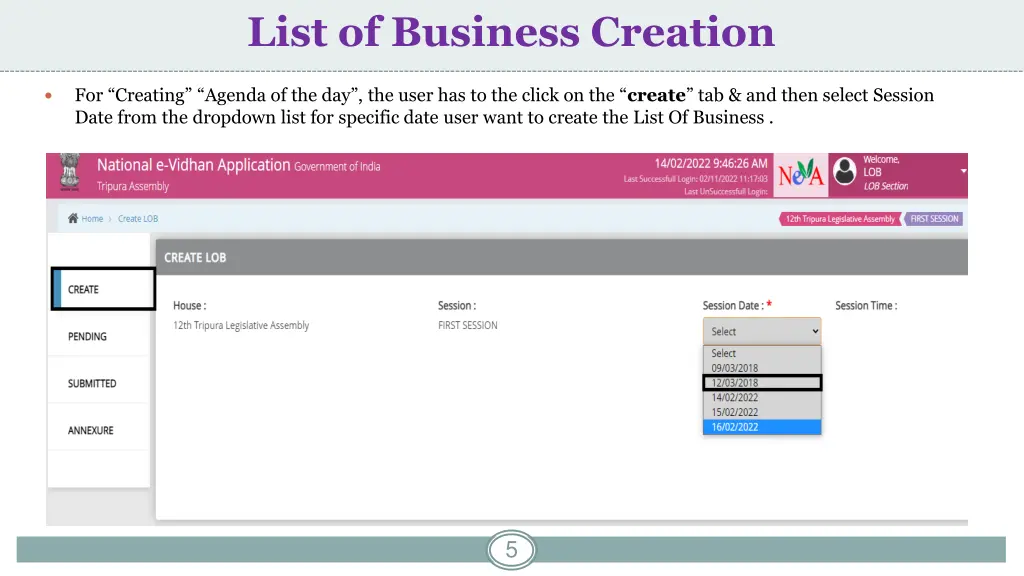 list of business creation