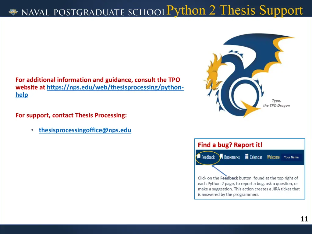 python 2 thesis support 11