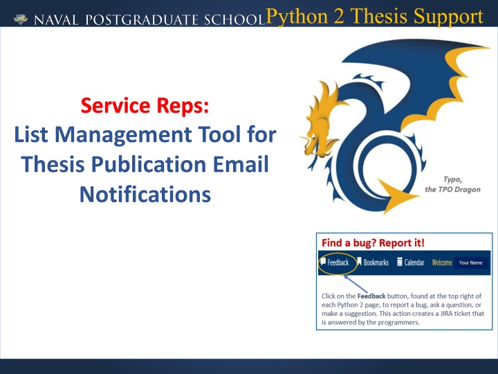 python 2 thesis support