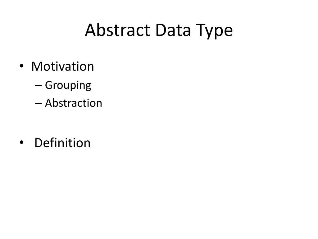 abstract data type 1