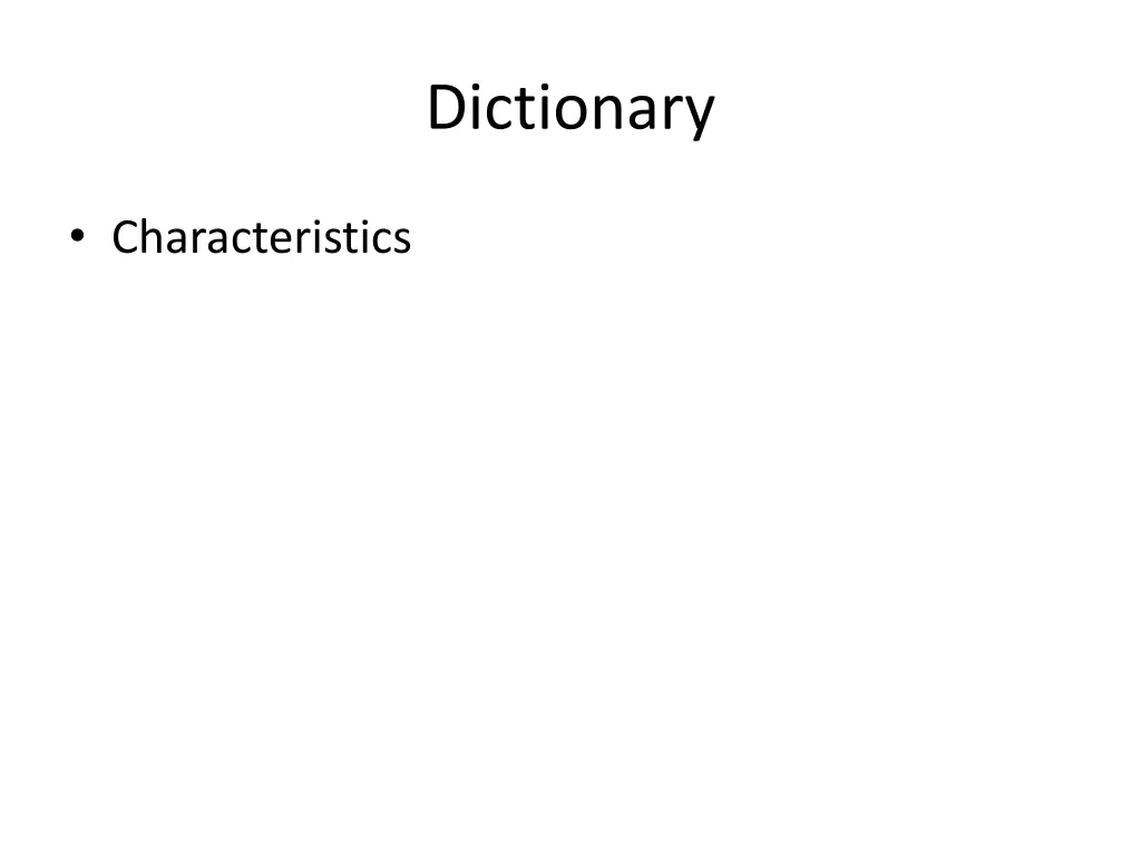 dictionary