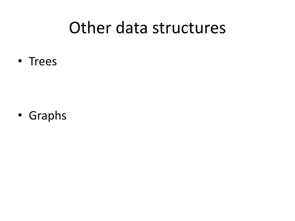 other data structures