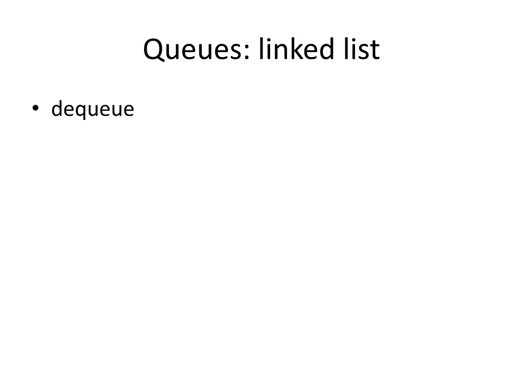 queues linked list 1