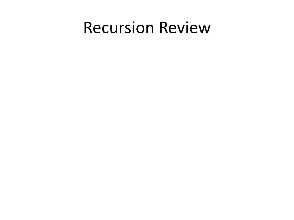 recursion review 2