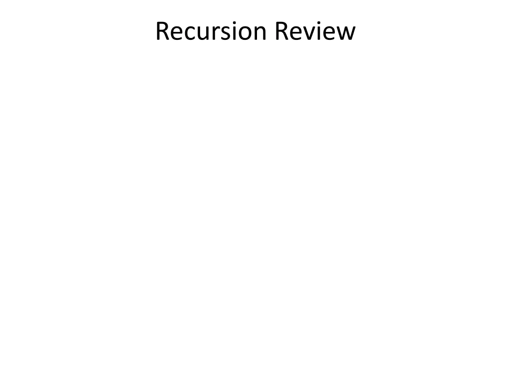 recursion review 8