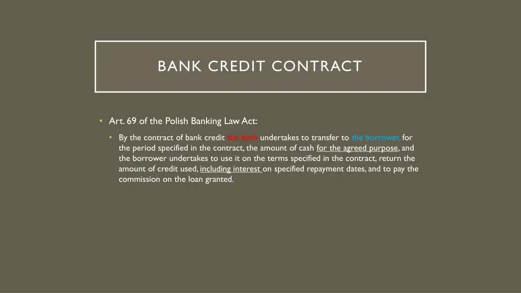 bank credit contract 1