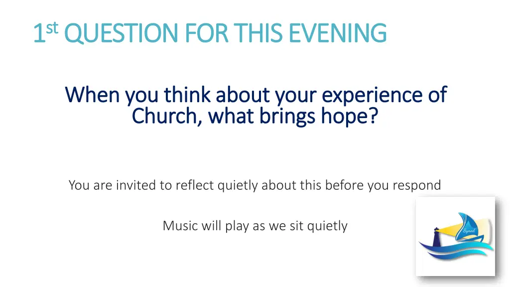 1 1 st st question for this evening question