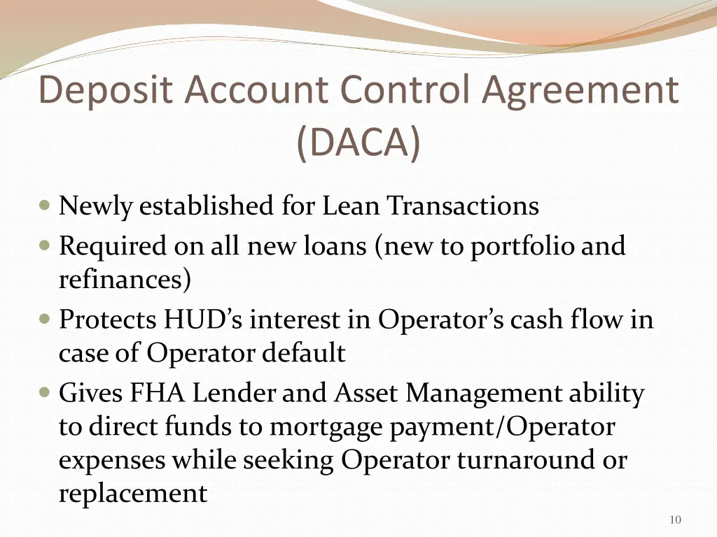 deposit account control agreement daca